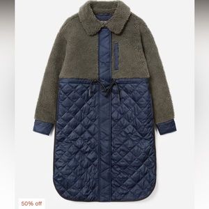 Everlane Quilted Teddy Coat - Small